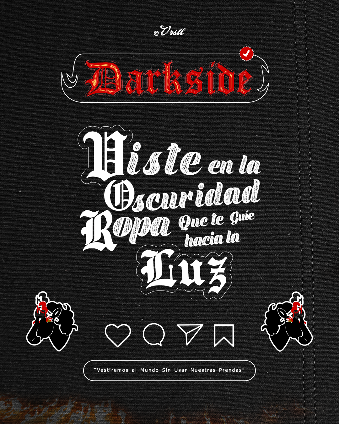 Dark side T-shirt White